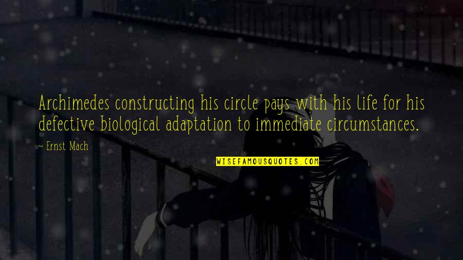 Sarap Maging Bata Quotes By Ernst Mach: Archimedes constructing his circle pays with his life Sarap Maging Bata Quotes By Ernst Mach: Archimedes constructing his circle pays with his life