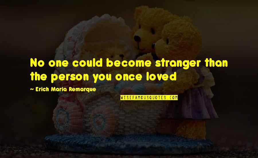 Sarcastic Funny Office Desk Quotes By Erich Maria Remarque: No one could become stranger than the person Sarcastic Funny Office Desk Quotes By Erich Maria Remarque: No one could become stranger than the person