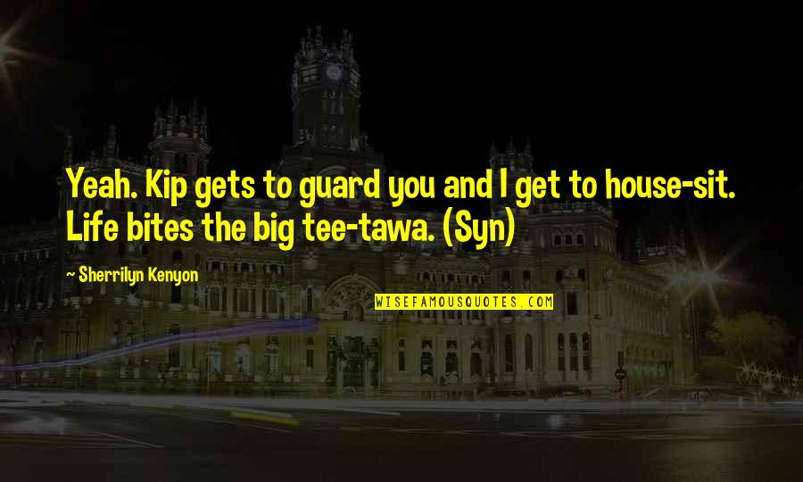 Sarcastic Pretence Quotes By Sherrilyn Kenyon: Yeah. Kip gets to guard you and I Sarcastic Pretence Quotes By Sherrilyn Kenyon: Yeah. Kip gets to guard you and I