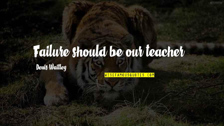 Sarcastic Star Wars Quotes By Denis Waitley: Failure should be our teacher..