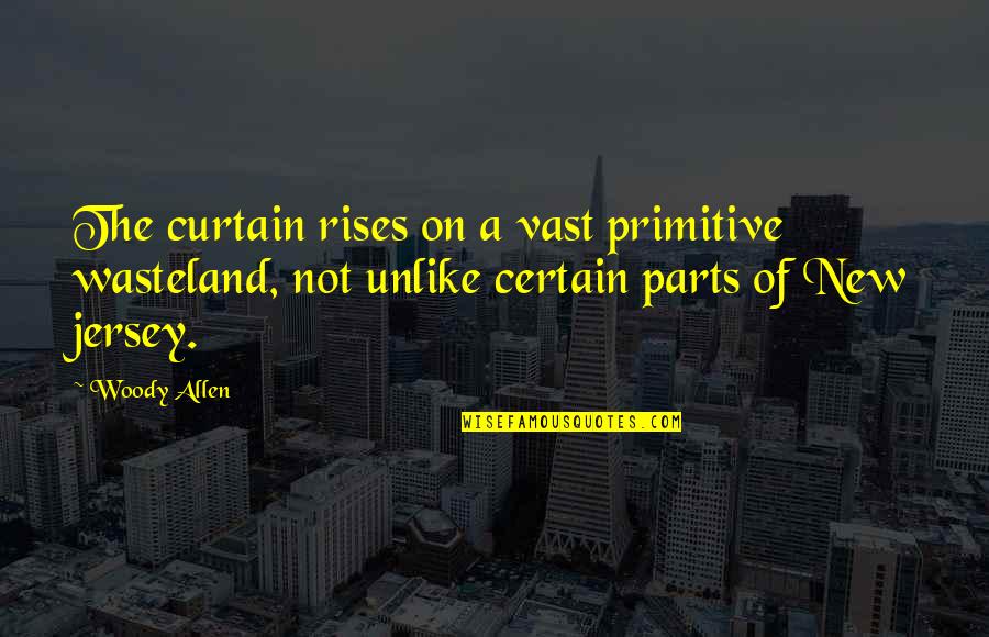 Sarlacc Pit Quotes By Woody Allen: The curtain rises on a vast primitive wasteland, Sarlacc Pit Quotes By Woody Allen: The curtain rises on a vast primitive wasteland,