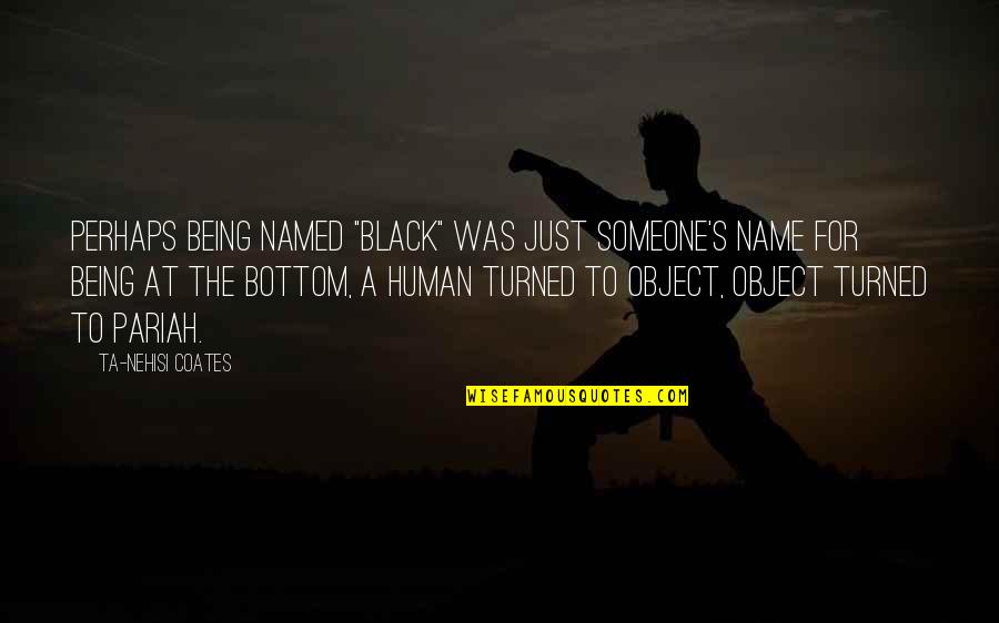 Sarofeen Arbon Quotes By Ta-Nehisi Coates: Perhaps being named "black" was just someone's name