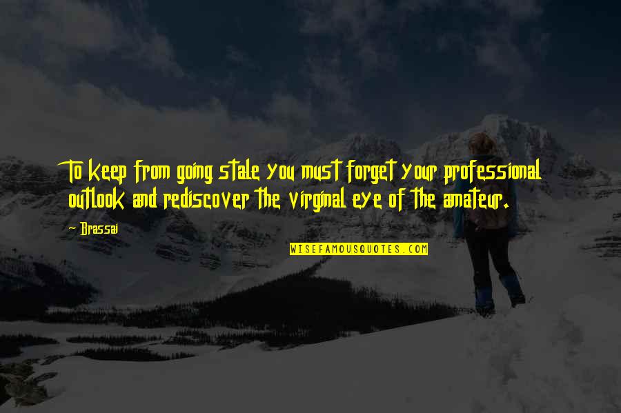 Sarrasin Recette Quotes By Brassai: To keep from going stale you must forget Sarrasin Recette Quotes By Brassai: To keep from going stale you must forget