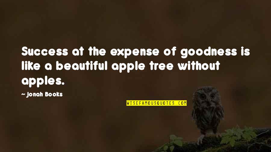 Sash Uk Quotes By Jonah Books: Success at the expense of goodness is like