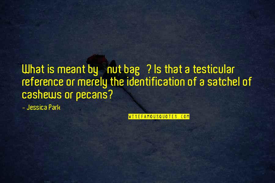 Satchel Quotes By Jessica Park: What is meant by 'nut bag'? Is that