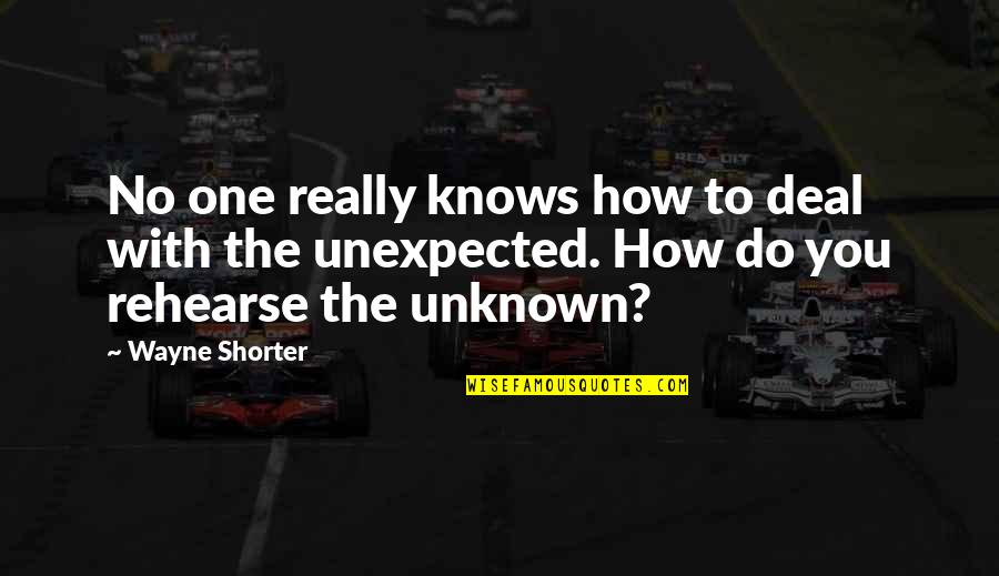 Satcher Health Quotes By Wayne Shorter: No one really knows how to deal with Satcher Health Quotes By Wayne Shorter: No one really knows how to deal with