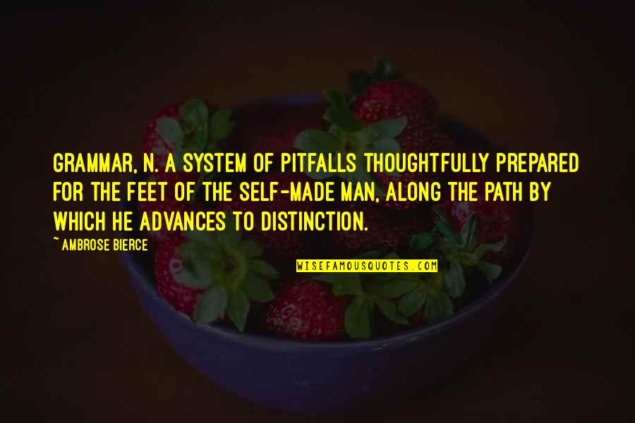 Satire 2 7 Quotes By Ambrose Bierce: Grammar, n. A system of pitfalls thoughtfully prepared Satire 2 7 Quotes By Ambrose Bierce: Grammar, n. A system of pitfalls thoughtfully prepared