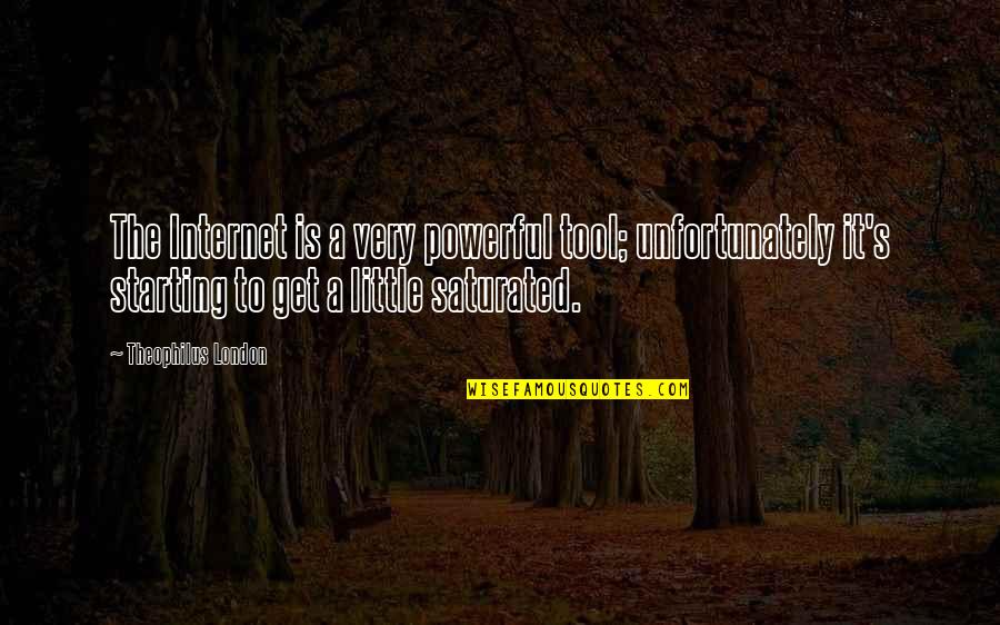 Saturated Quotes By Theophilus London: The Internet is a very powerful tool; unfortunately Saturated Quotes By Theophilus London: The Internet is a very powerful tool; unfortunately