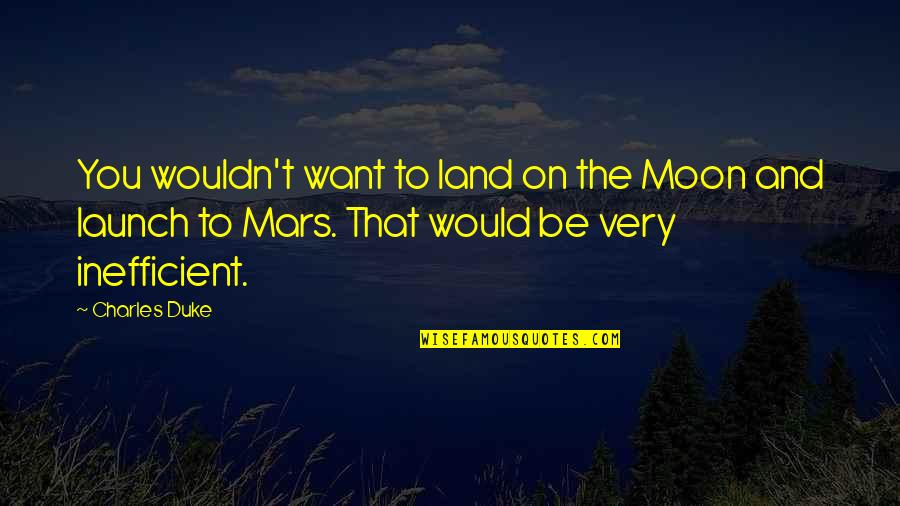 Satyajeet Song Quotes By Charles Duke: You wouldn't want to land on the Moon Satyajeet Song Quotes By Charles Duke: You wouldn't want to land on the Moon