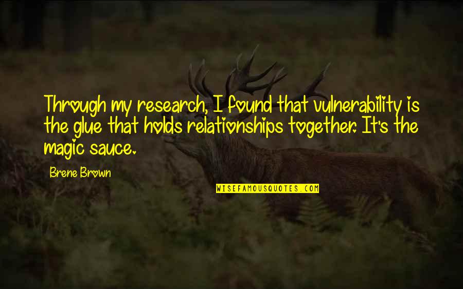 Sauce It Quotes By Brene Brown: Through my research, I found that vulnerability is Sauce It Quotes By Brene Brown: Through my research, I found that vulnerability is