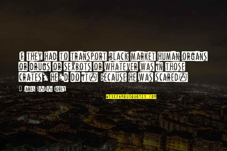 Saucerman Records Quotes By James S.A. Corey: If they had to transport black market human Saucerman Records Quotes By James S.A. Corey: If they had to transport black market human
