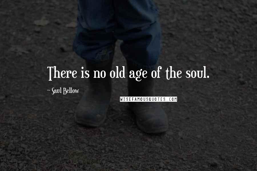 Saul Bellow quotes: There is no old age of the soul.