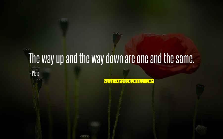 Saunterers Quotes By Plato: The way up and the way down are