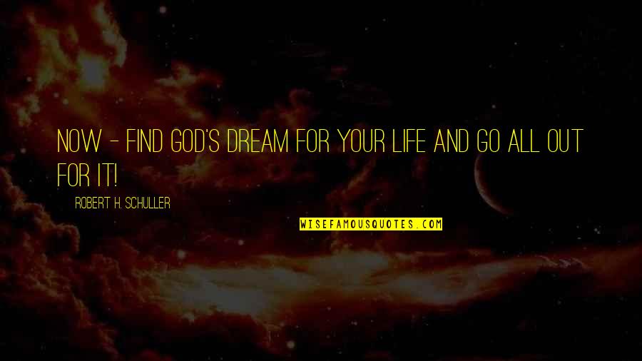 Saurez Vous Quotes By Robert H. Schuller: Now - find God's dream for your life