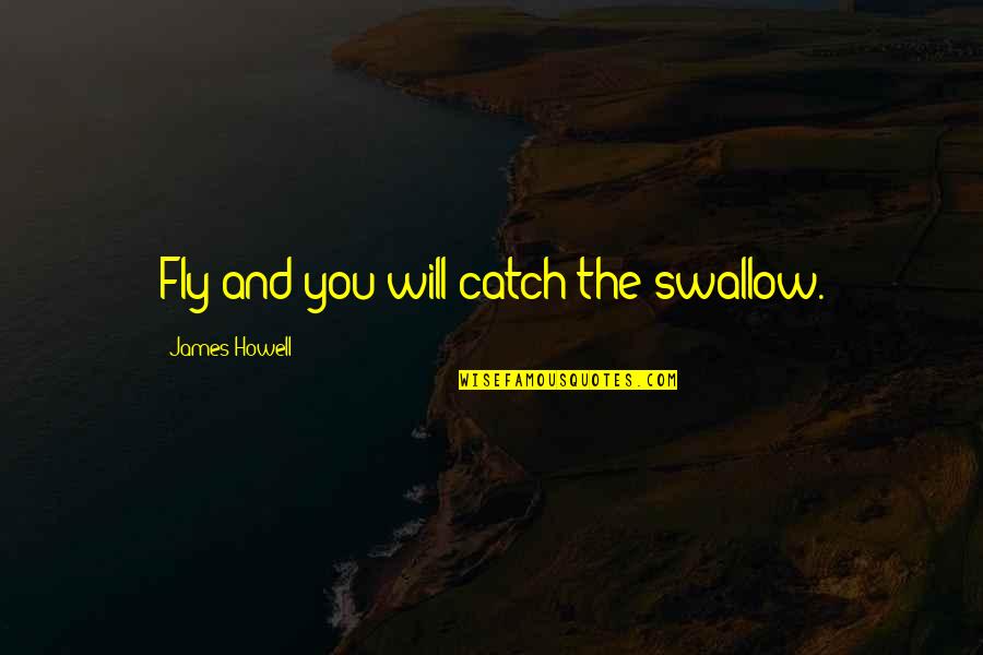 Saved Friendship Quotes By James Howell: Fly and you will catch the swallow. Saved Friendship Quotes By James Howell: Fly and you will catch the swallow.