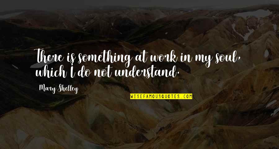 Saving Mother Earth Quotes By Mary Shelley: There is something at work in my soul,