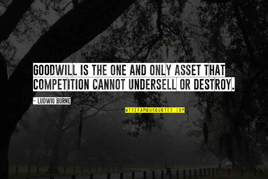 Sawcyg Quotes By Ludwig Borne: Goodwill is the one and only asset that