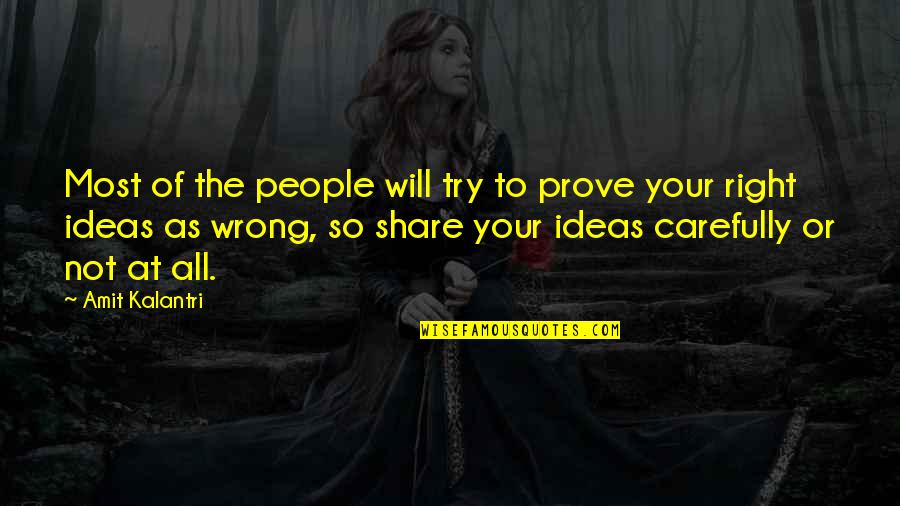 Say Alhamdulillah For Everything Quotes By Amit Kalantri: Most of the people will try to prove