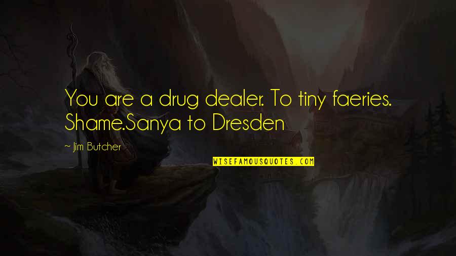 Say No To Child Labour Quotes By Jim Butcher: You are a drug dealer. To tiny faeries.