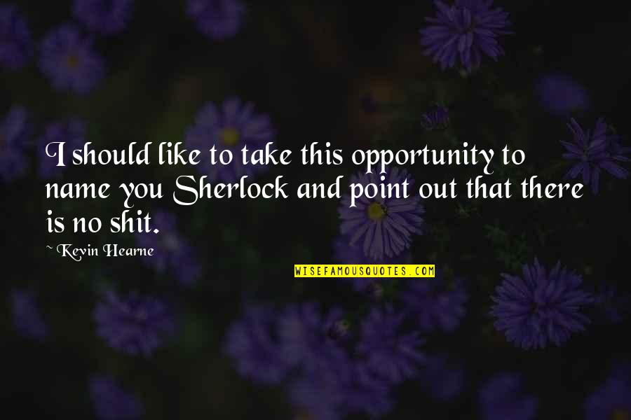 Say No To Dowry Quotes By Kevin Hearne: I should like to take this opportunity to