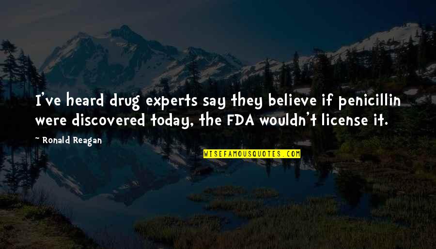 Say No To Drug Quotes By Ronald Reagan: I've heard drug experts say they believe if Say No To Drug Quotes By Ronald Reagan: I've heard drug experts say they believe if
