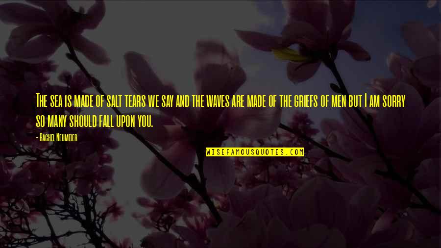 Say Sorry Quotes By Rachel Neumeier: The sea is made of salt tears we
