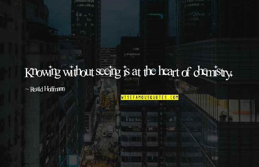 Sayenko Designs Quotes By Roald Hoffmann: Knowing without seeing is at the heart of