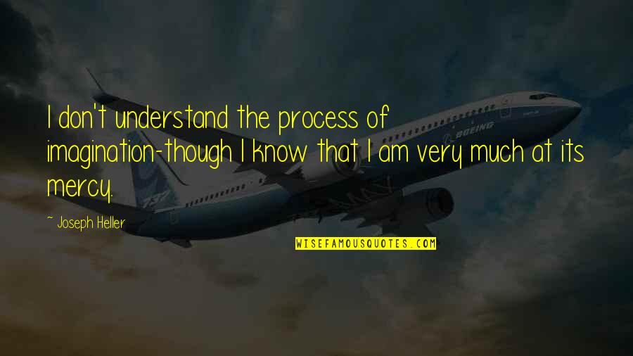 Saying Goodnight Funny Quotes By Joseph Heller: I don't understand the process of imagination-though I