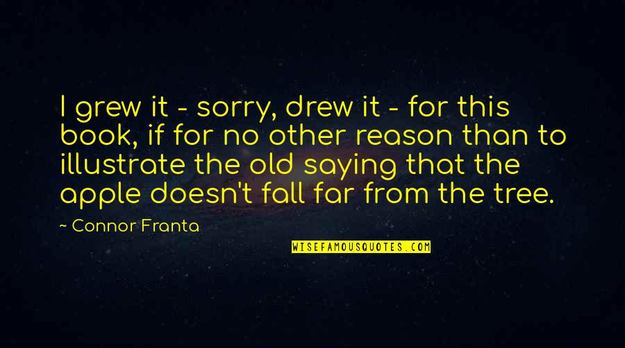 Saying I Am Sorry Quotes By Connor Franta: I grew it - sorry, drew it - Saying I Am Sorry Quotes By Connor Franta: I grew it - sorry, drew it -