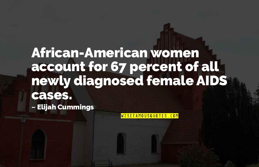 Saying Something To My Face Quotes By Elijah Cummings: African-American women account for 67 percent of all