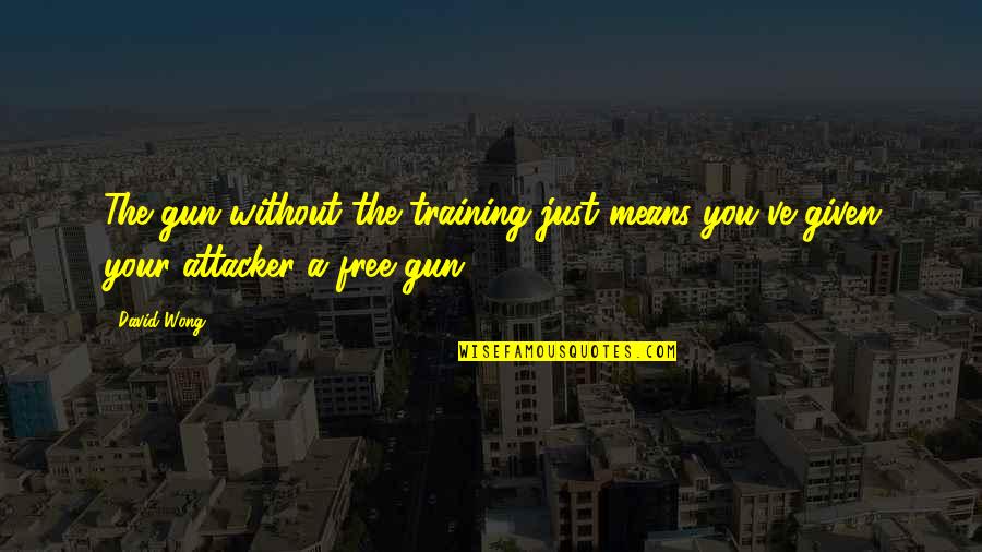 Saznanje Izdavacka Quotes By David Wong: The gun without the training just means you've