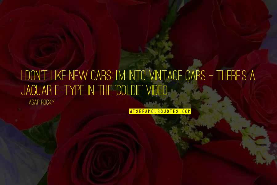 Scaccia Ragusana Quotes By ASAP Rocky: I don't like new cars; I'm into vintage Scaccia Ragusana Quotes By ASAP Rocky: I don't like new cars; I'm into vintage