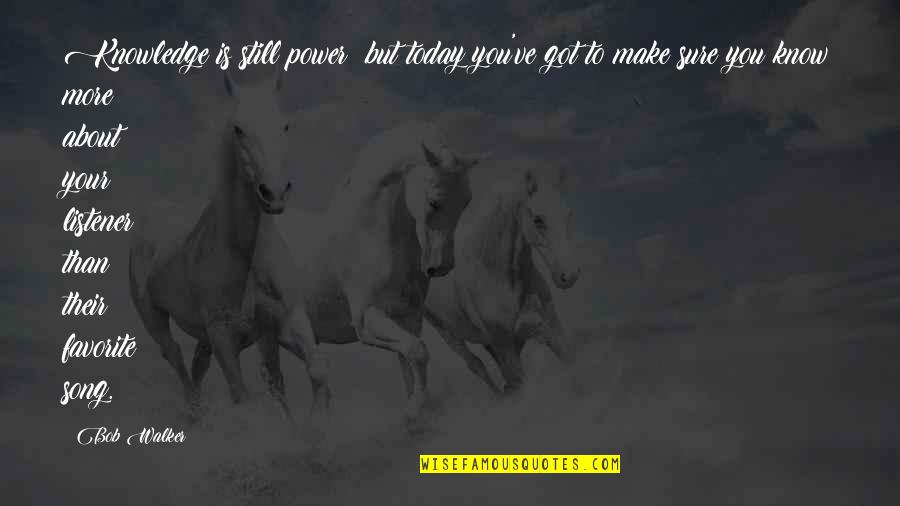 Scaffali Legno Quotes By Bob Walker: Knowledge is still power but today you've got