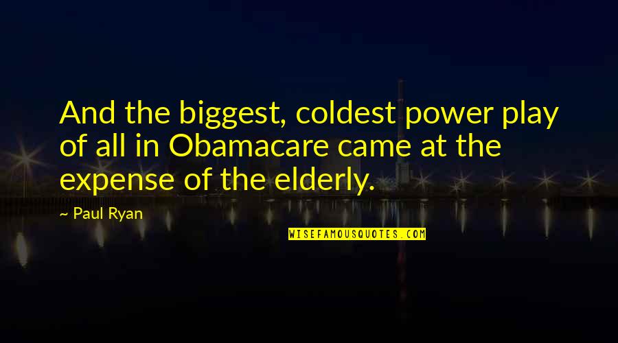 Scala Interpolation Quotes By Paul Ryan: And the biggest, coldest power play of all Scala Interpolation Quotes By Paul Ryan: And the biggest, coldest power play of all