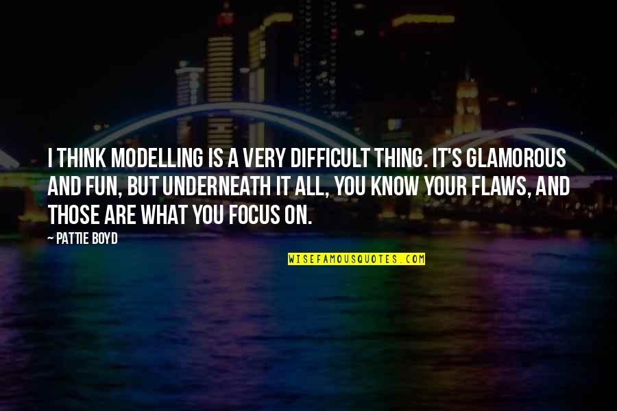 Scalped Quotes By Pattie Boyd: I think modelling is a very difficult thing.