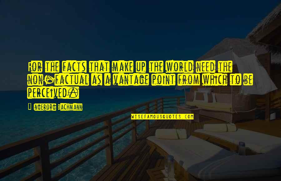 Scapanorhynchidae Quotes By Ingeborg Bachmann: For the facts that make up the world Scapanorhynchidae Quotes By Ingeborg Bachmann: For the facts that make up the world