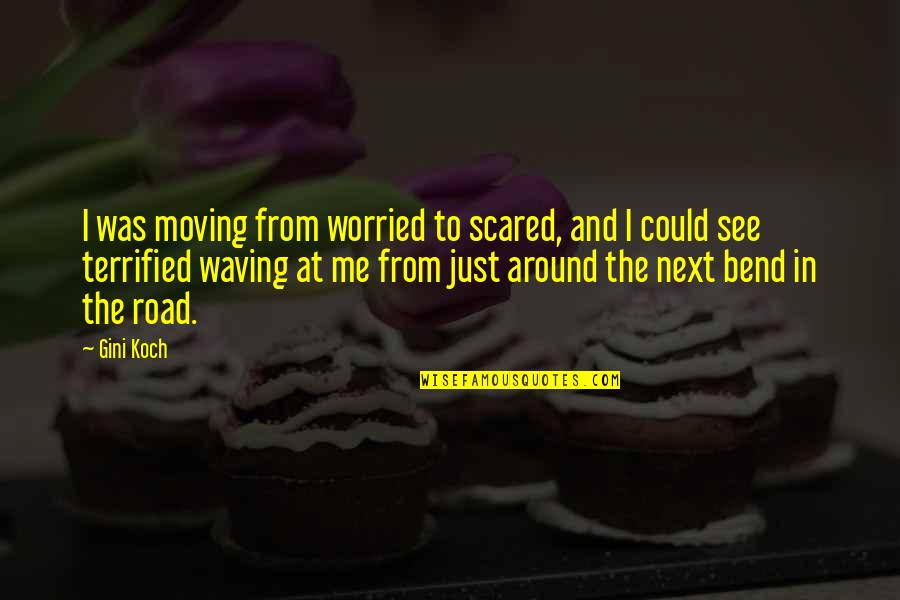 Scared And Worried Quotes By Gini Koch: I was moving from worried to scared, and