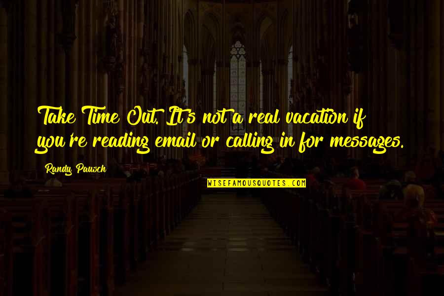 Scarnicci Sculpture Quotes By Randy Pausch: Take Time Out. It's not a real vacation Scarnicci Sculpture Quotes By Randy Pausch: Take Time Out. It's not a real vacation