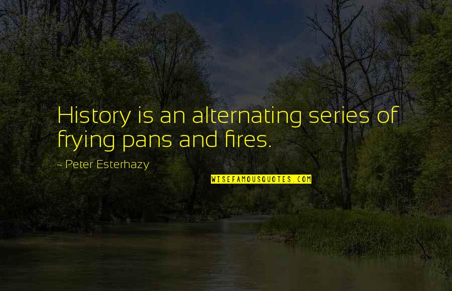 Scary Killer Quotes By Peter Esterhazy: History is an alternating series of frying pans