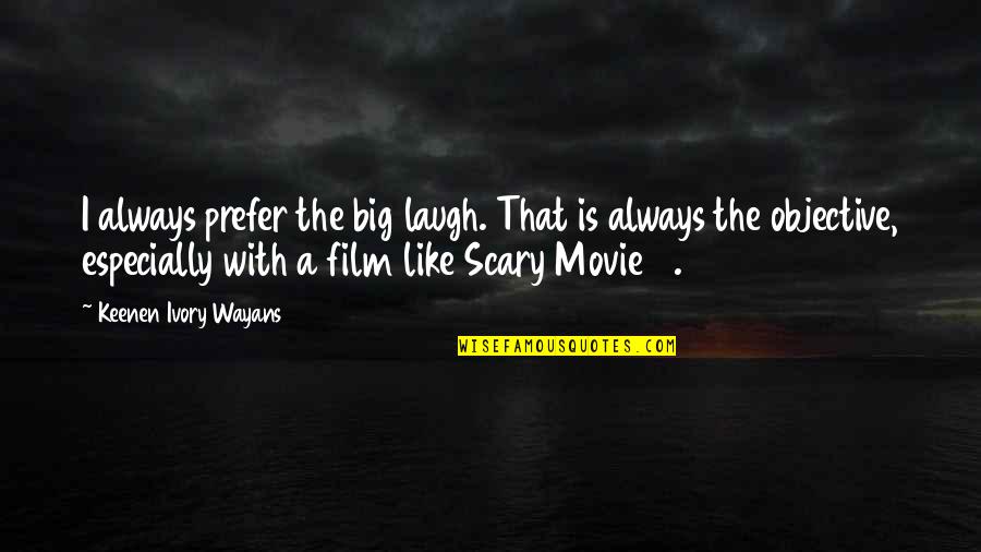 Scary Movie Best Quotes By Keenen Ivory Wayans: I always prefer the big laugh. That is