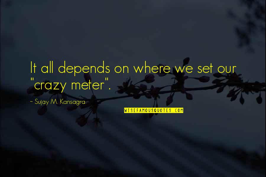 Sch Pflin Stiftung Quotes By Sujay M. Kansagra: It all depends on where we set our Sch Pflin Stiftung Quotes By Sujay M. Kansagra: It all depends on where we set our