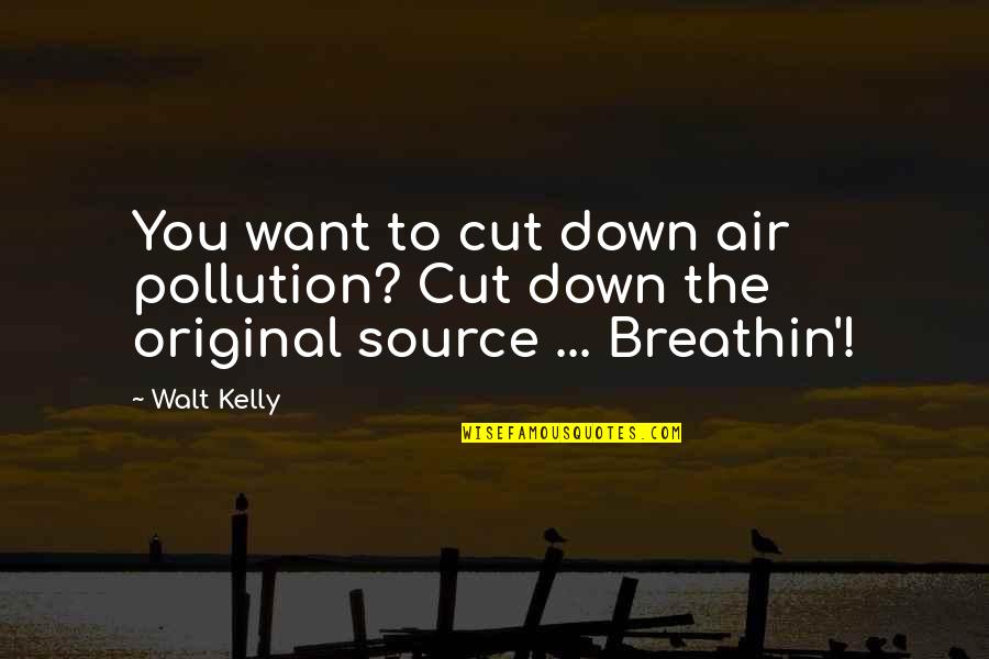 Schantz And Moranda Quotes By Walt Kelly: You want to cut down air pollution? Cut