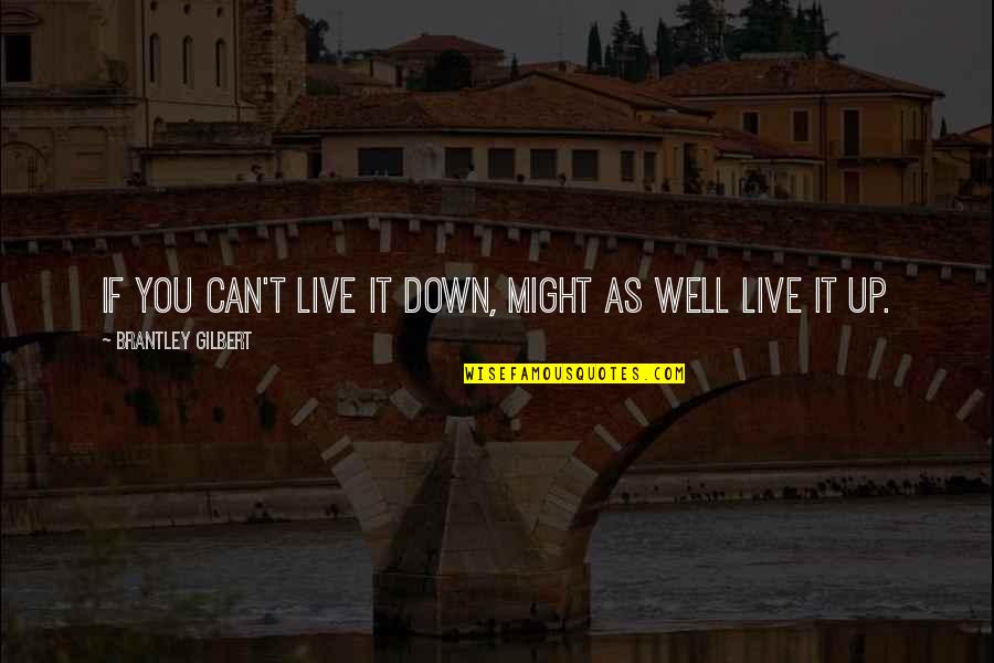 Schaufeli Quotes By Brantley Gilbert: If you can't live it down, might as Schaufeli Quotes By Brantley Gilbert: If you can't live it down, might as