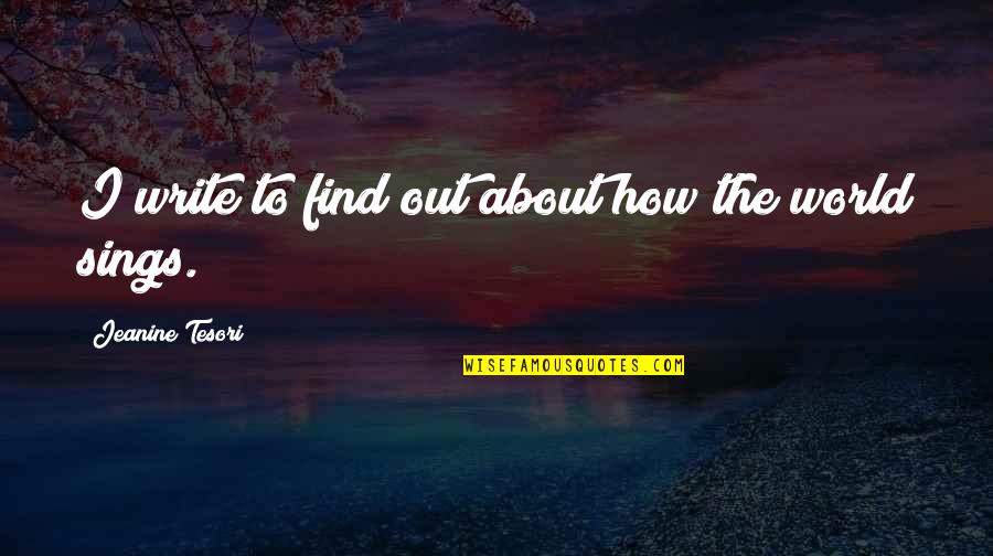 Scheid Diesel Quotes By Jeanine Tesori: I write to find out about how the Scheid Diesel Quotes By Jeanine Tesori: I write to find out about how the