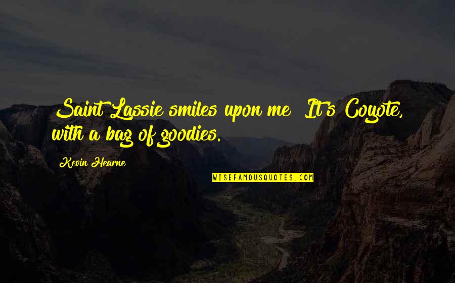 Scheme Nested Quotes By Kevin Hearne: Saint Lassie smiles upon me! It's Coyote, with