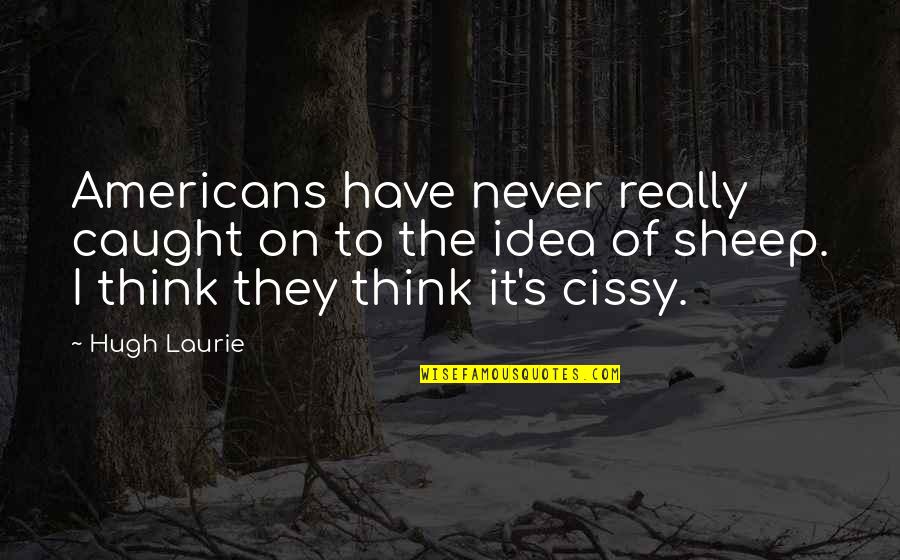 Scheveningen Quotes By Hugh Laurie: Americans have never really caught on to the