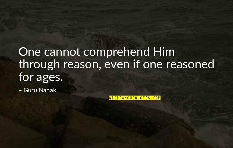 Schimka Auto Quotes By Guru Nanak: One cannot comprehend Him through reason, even if