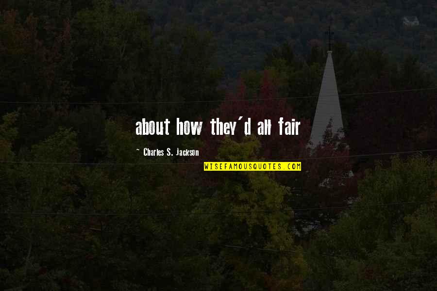 Schlabach Cabinets Quotes By Charles S. Jackson: about how they'd all fair Schlabach Cabinets Quotes By Charles S. Jackson: about how they'd all fair