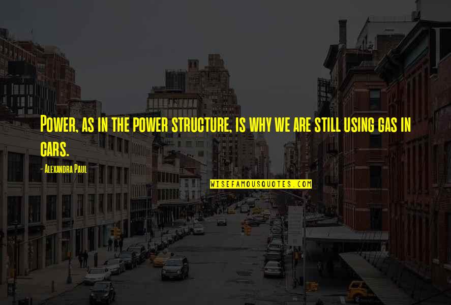 Schleissner Quotes By Alexandra Paul: Power, as in the power structure, is why