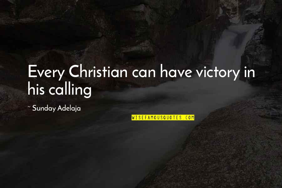 Schmerzmittel Quotes By Sunday Adelaja: Every Christian can have victory in his calling